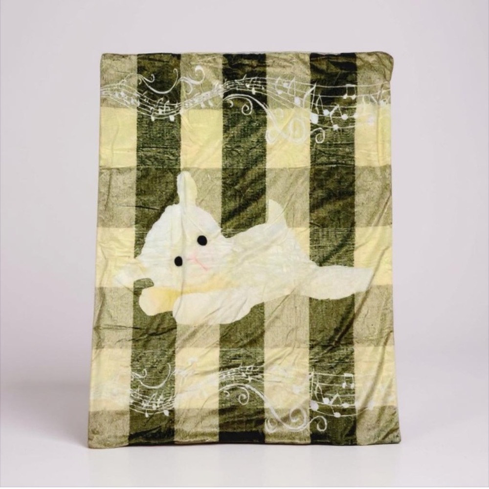 NWT Julie Carrick Baby Lullaby Music Lamb Sherpa Blanket